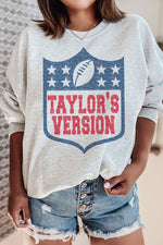Taylors Version Football Crewneck Sweater