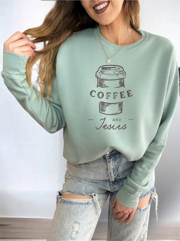 Coffee and Jesus Crewneck Sweatshirt
