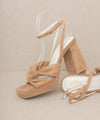 Zoey - Knotted Band Platform Heels