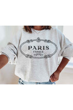 Paris France Graphic Sweatshirt Plus Size