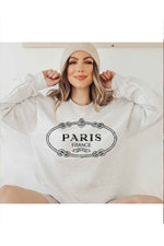 Paris France Graphic Sweatshirt Plus Size