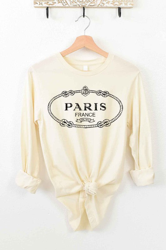 Paris France Long Sleeve Tee