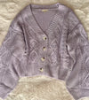 Lavender Knit Cardigan